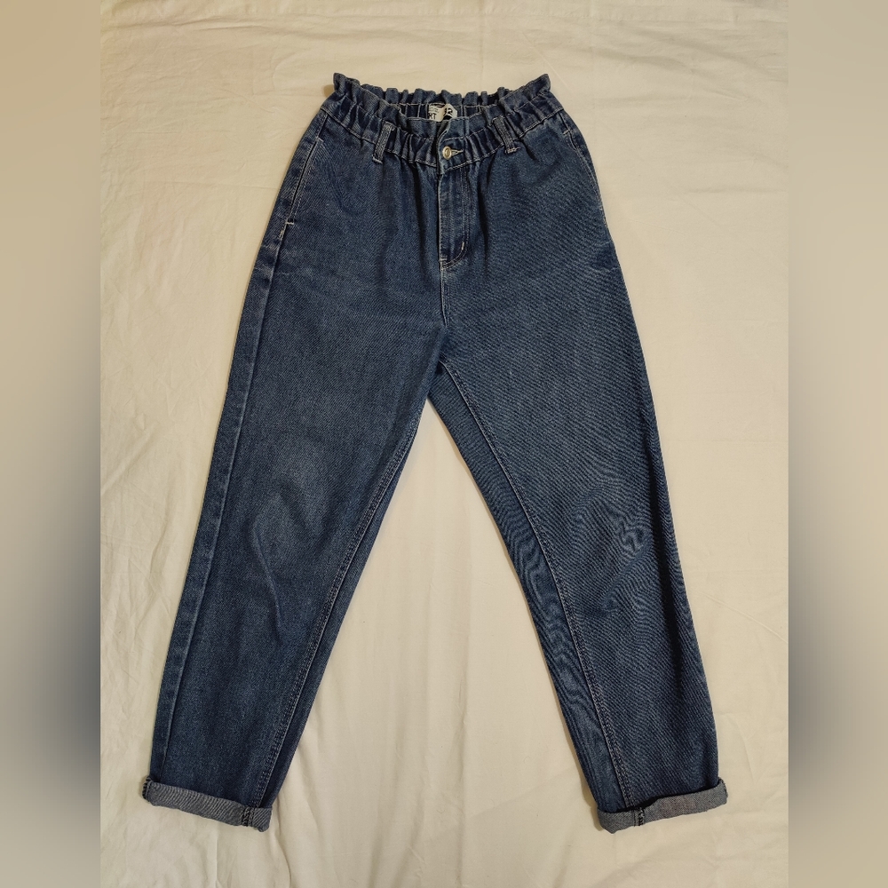 Slouchy high rise jean